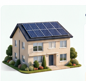 House with solar panels